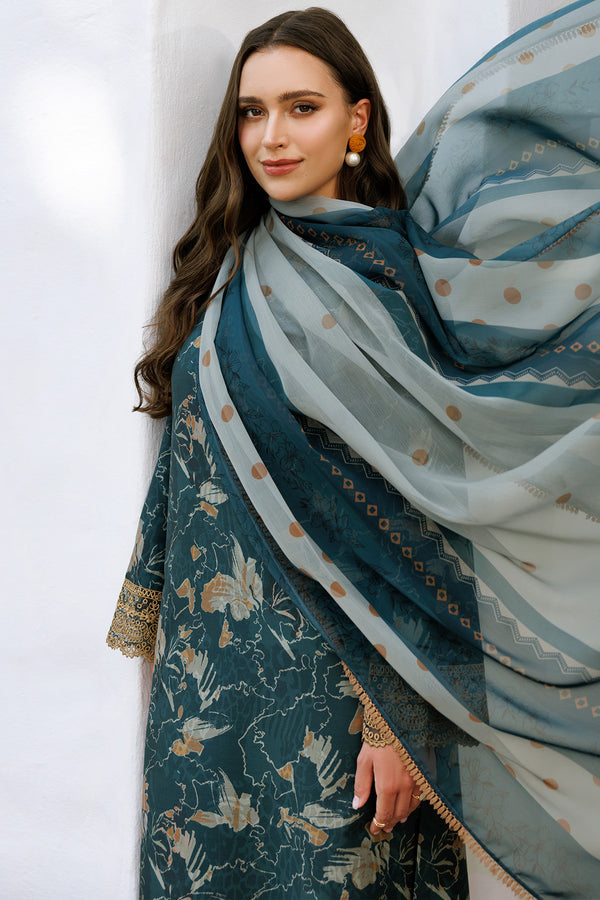 Farasha | Printed Essentials | Teal Bell - Official Farasha stockist in UK - Sakeena London