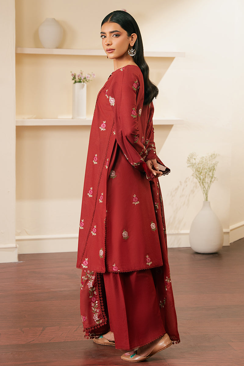 Cross Stitch | Embroidered Lawn Mahiri 24 | SYLVAN RED - Official Cross Stitch stockist in UK - Sakeena London