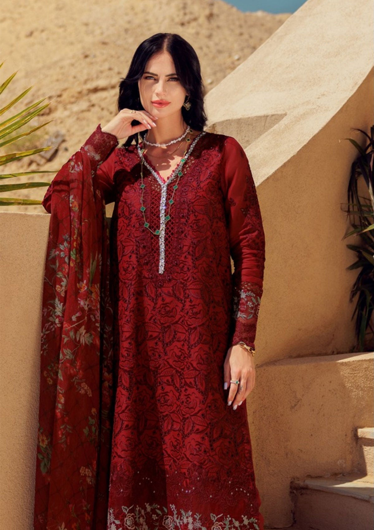 Lawn Collection - Noor by Saadia Asad - Eid Handwork LaserkariÃÂÃÂ Lawn - SL24#01