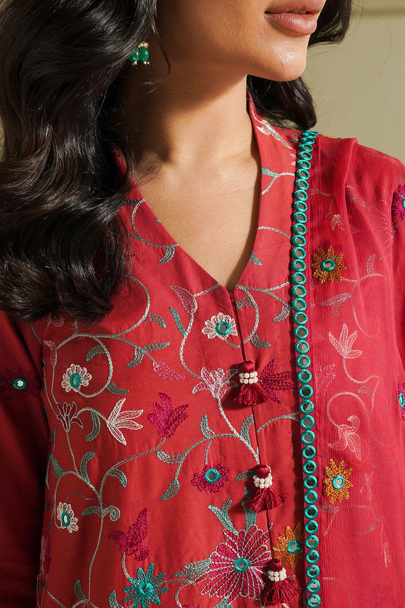 Cross Stitch | Mahiri Embroidered Lawn 24 | RUBY SKY - Official Cross Stitch stockist in UK - Sakeena London
