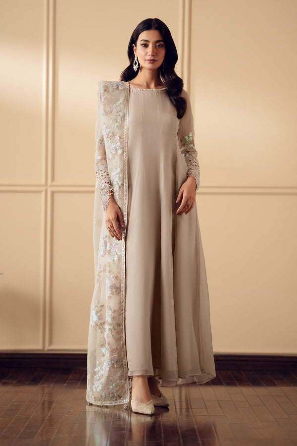Baroque | Luxury Pret 25 | EMBROIDERED CHIFFON PR-893 - Official Baroque stockist in UK - Sakeena London
