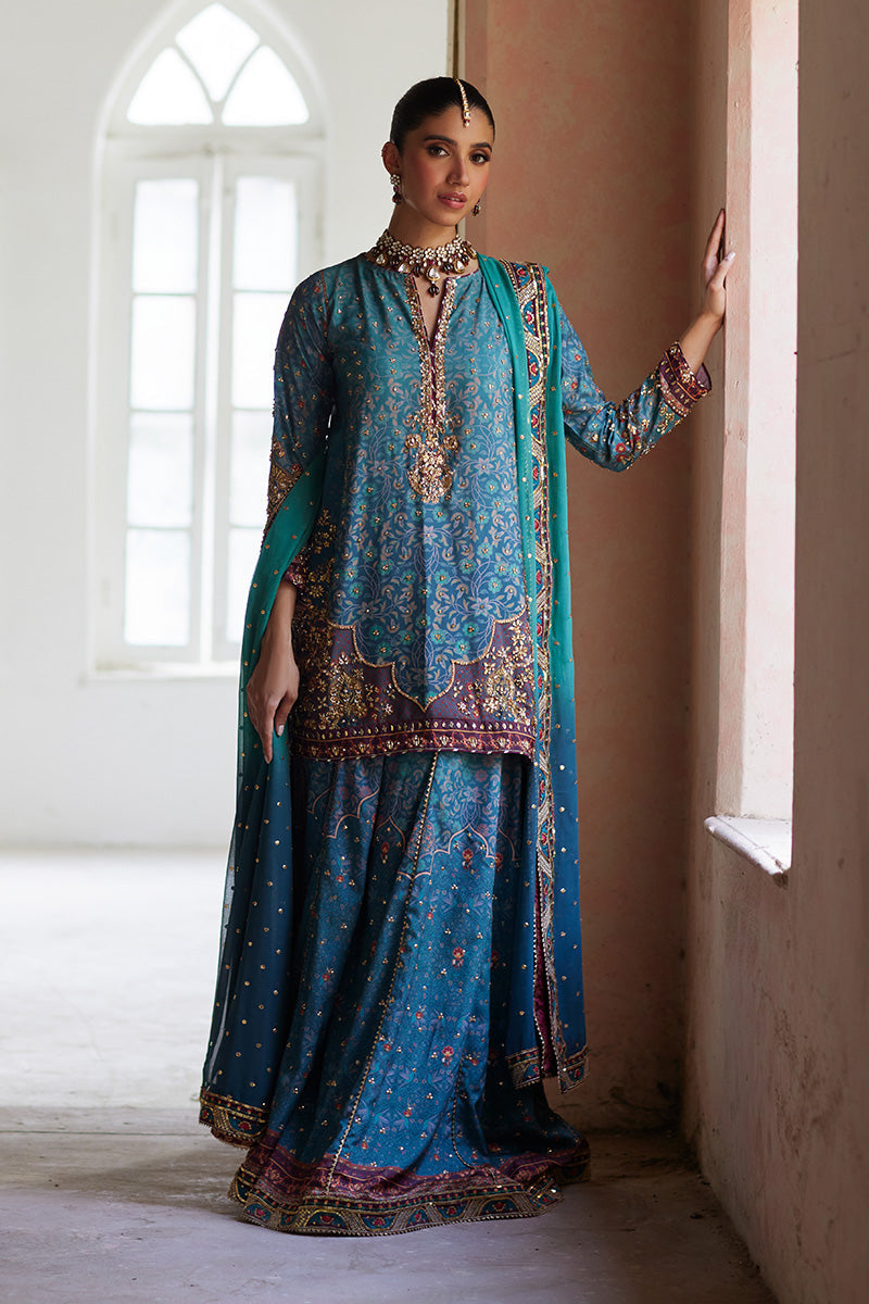 Mina Hassan | Formal Dholki Collection | Leela - Official Mina Hassan stockist in UK - Sakeena London