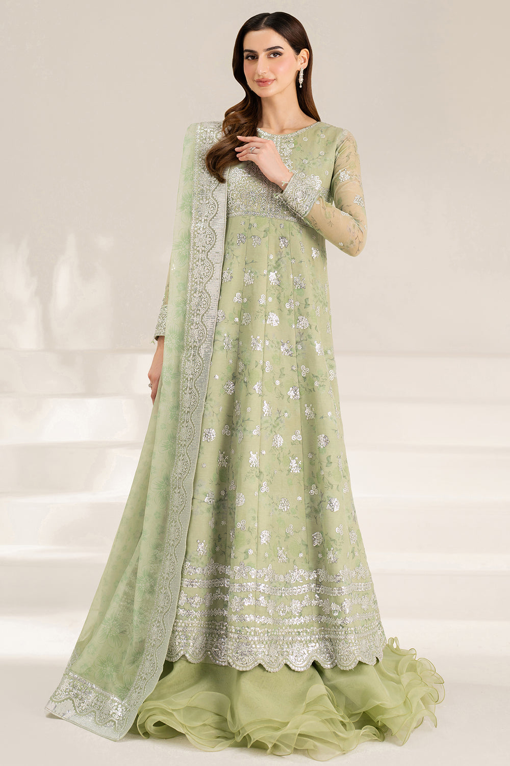 Farasha | Fiorella Formals | Sage Sparkle - Official Farasha stockist in UK - Sakeena London