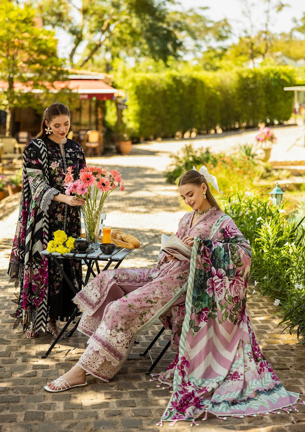 Elaf Premium | Print Chikankari 25 | ELK-05A BELLEZA - Official Elaf Premium stockist in UK - Sakeena London