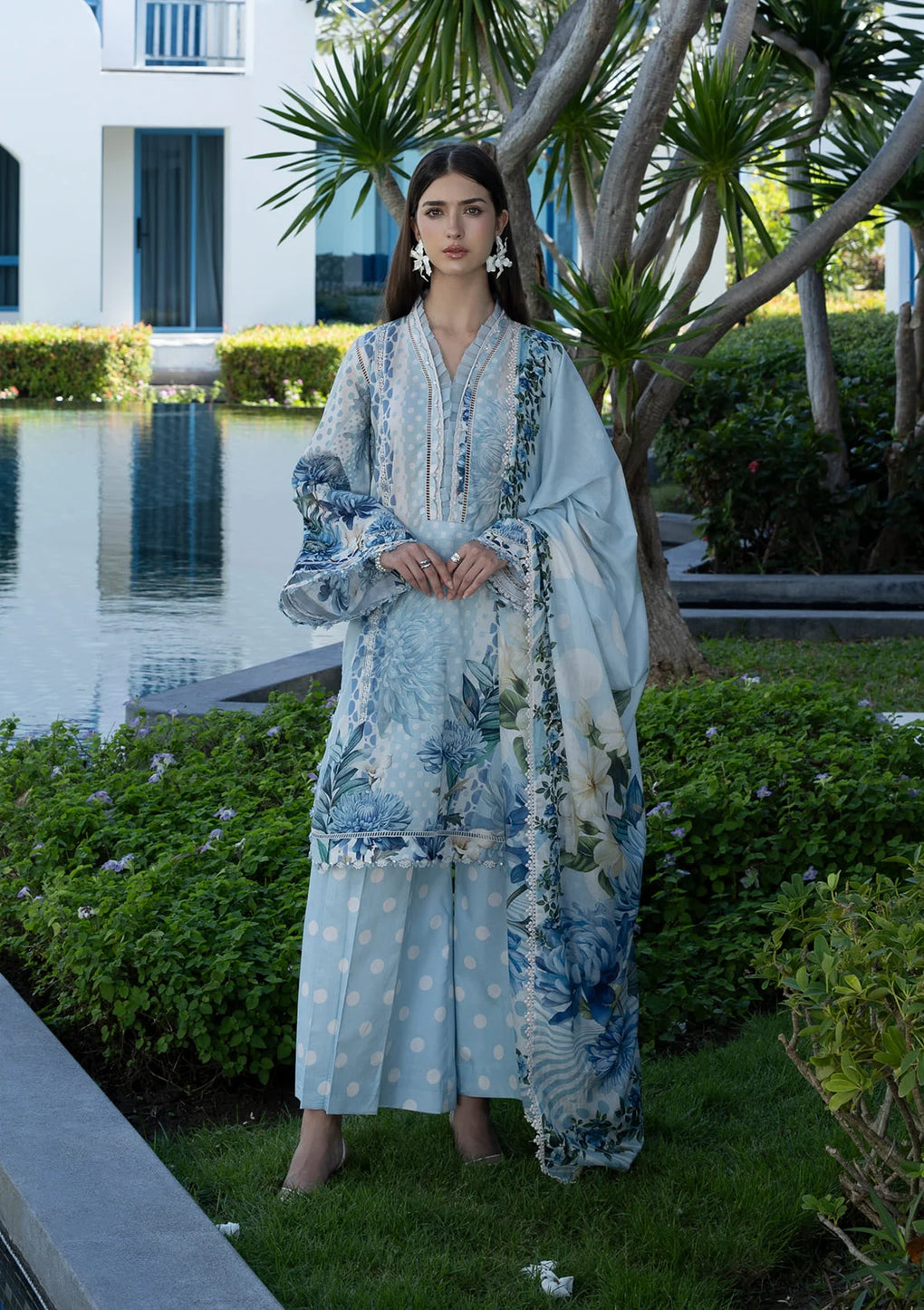 Elaf Premium | Prints Collection 26 | EPN-1A OCEAN PETALS by Elaf Premium – Pakistani designer wear
