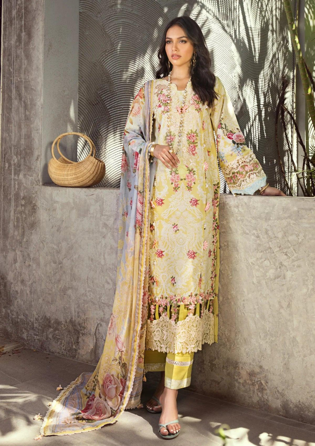 Elaf Premium | Luxury Lawn | Pixie Dust 02A - Official Elaf Premium stockist in UK - Sakeena London