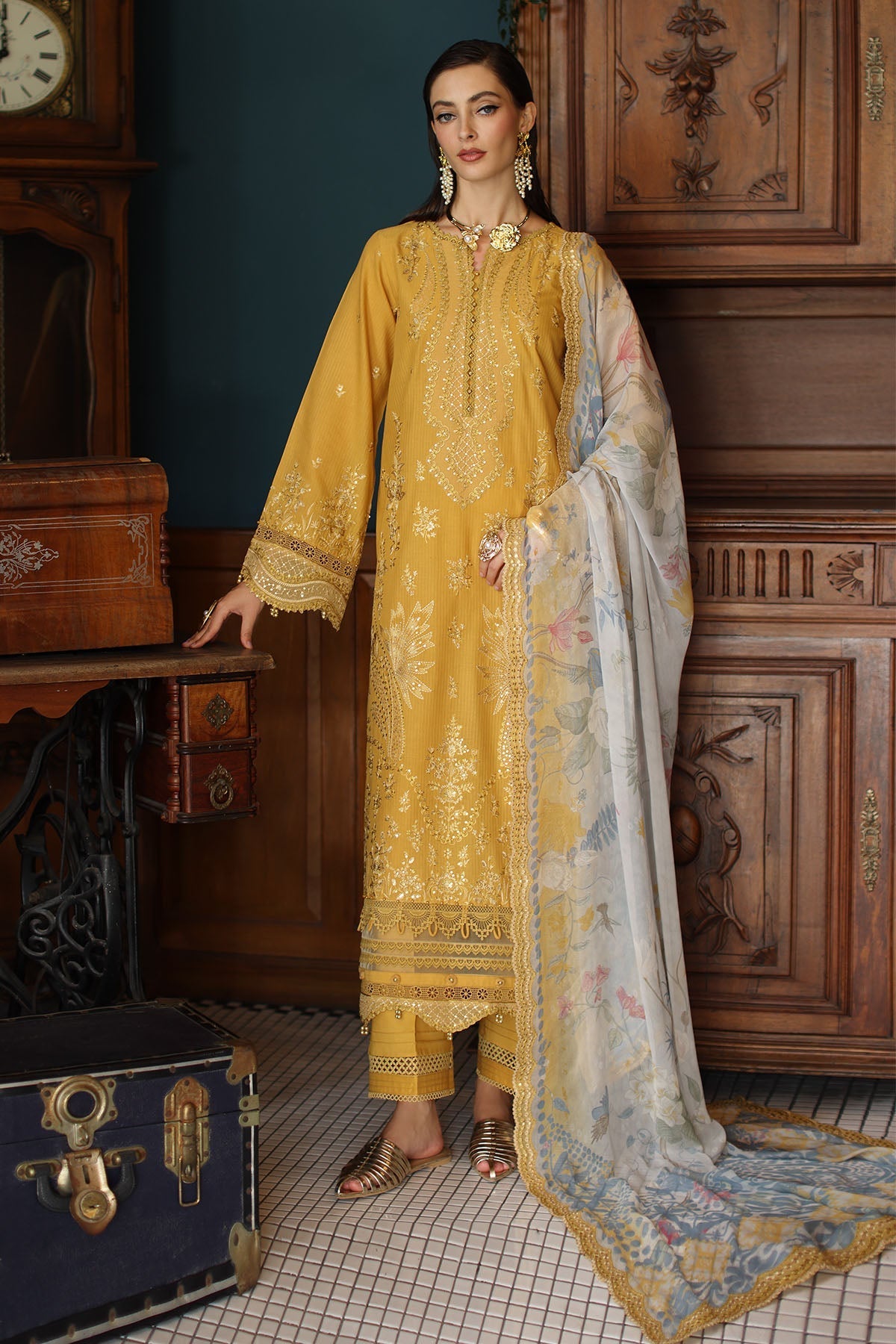 Nureh | Maya Lawn | NS-155 - Official Nureh stockist in UK - Sakeena London