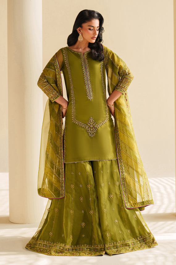 Naqshi | Feemora Organza Raw Silk | Feeha - Official Naqshi stockist in UK - Sakeena London
