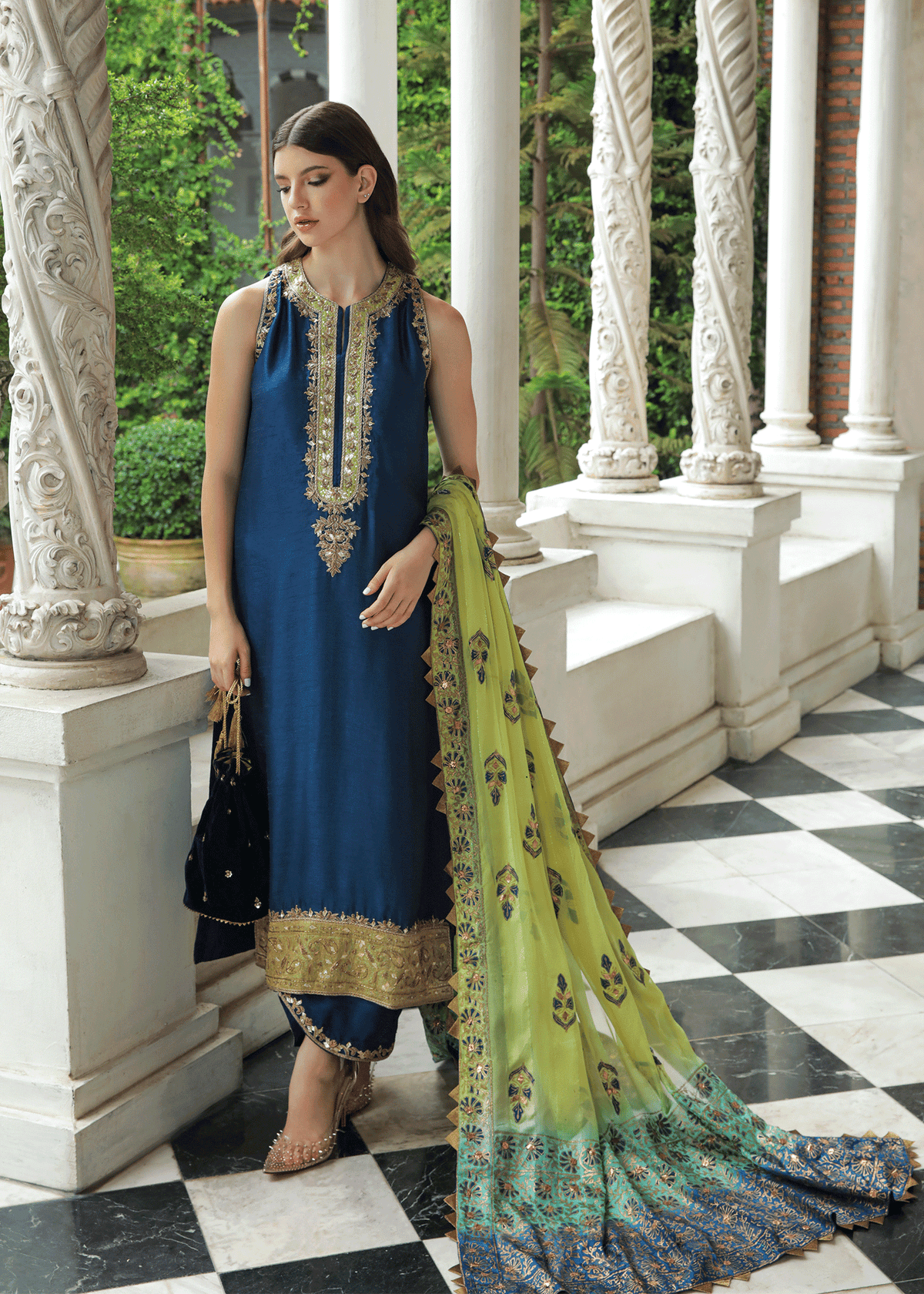 Purple Haze Pret Studio | Apsara Formals | Midnight blue outfit - Official Purple Haze stockist in UK - Sakeena London