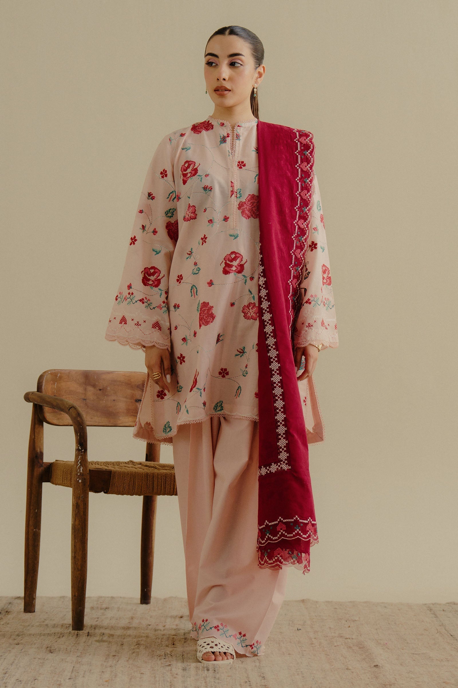 Zara Shahjahan | Coco Lawn 25 | Zufra-6A - Official Zara Sahjahan stockist in UK - Sakeena London