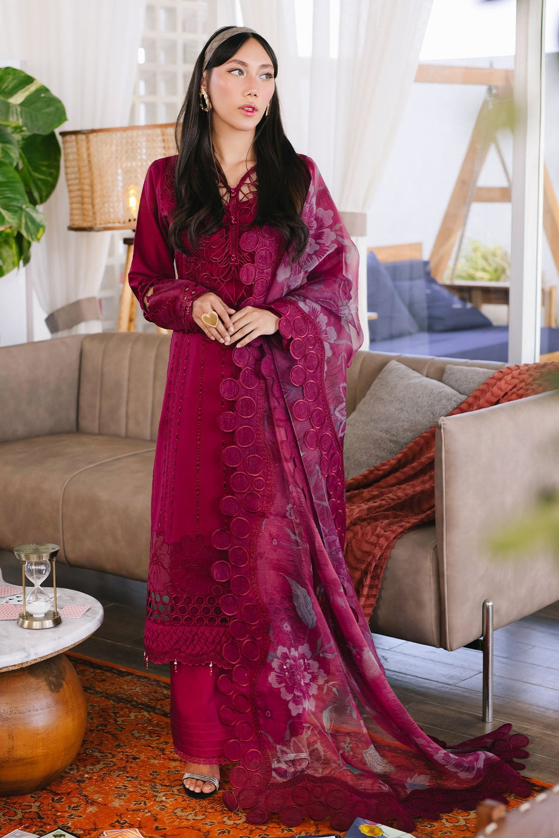 Nureh | Eid Escape Lawn | LEENA NE-89 - Official Nureh stockist in UK - Sakeena London