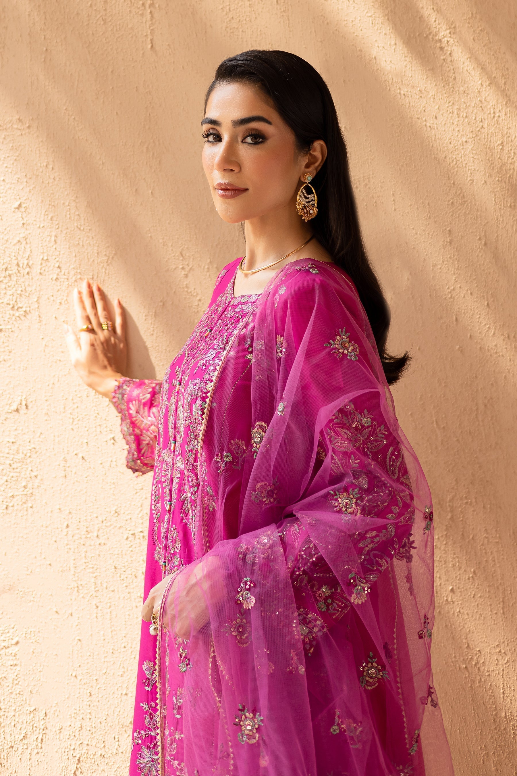 Batik | Nyra Embroidered Summer Solids | Dastak - Official Batik stockist in UK - Sakeena London