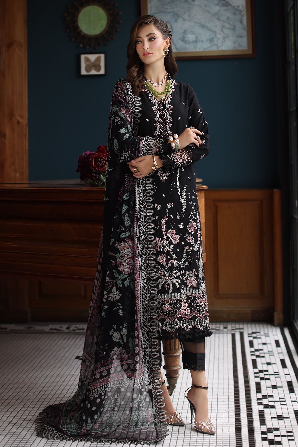Nureh | Maya Lawn | NS-153 - Official Nureh stockist in UK - Sakeena London