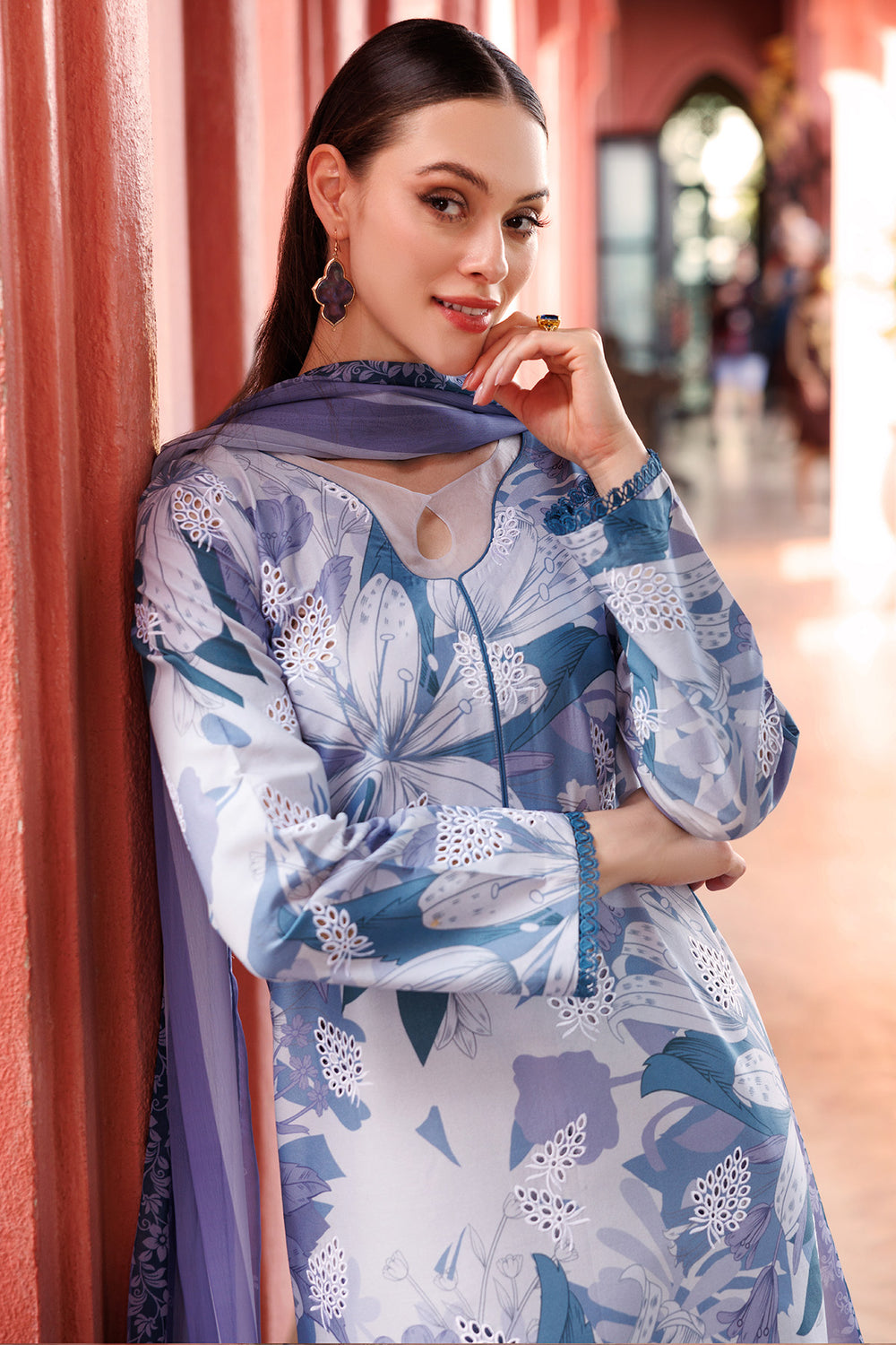 Farasha | Printed Essentials | Blue Passion - Official Farasha stockist in UK - Sakeena London