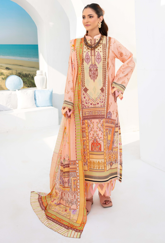 Humdum | Saira Bano Lawn 24 | D10 - Official HumDum stockist in UK - Sakeena London