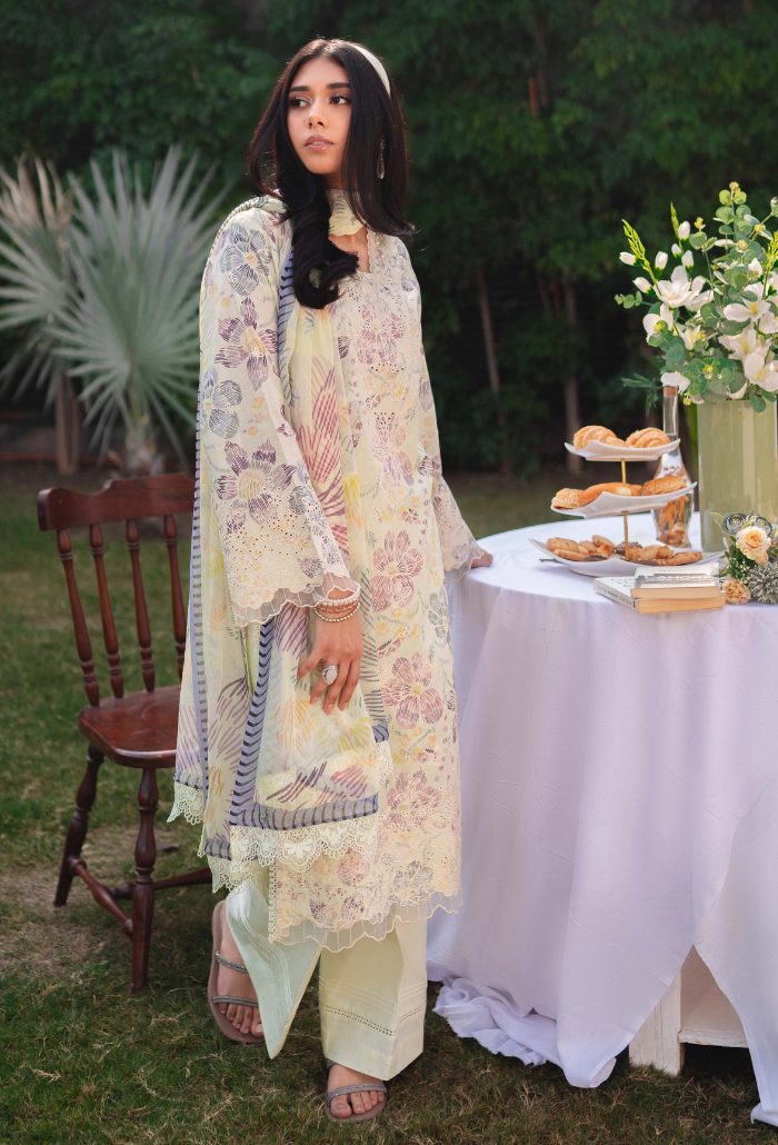 Humdum | Gardenia Lawn 24 | Printkari Lawn - PLG 05 - Official HumDum stockist in UK - Sakeena London