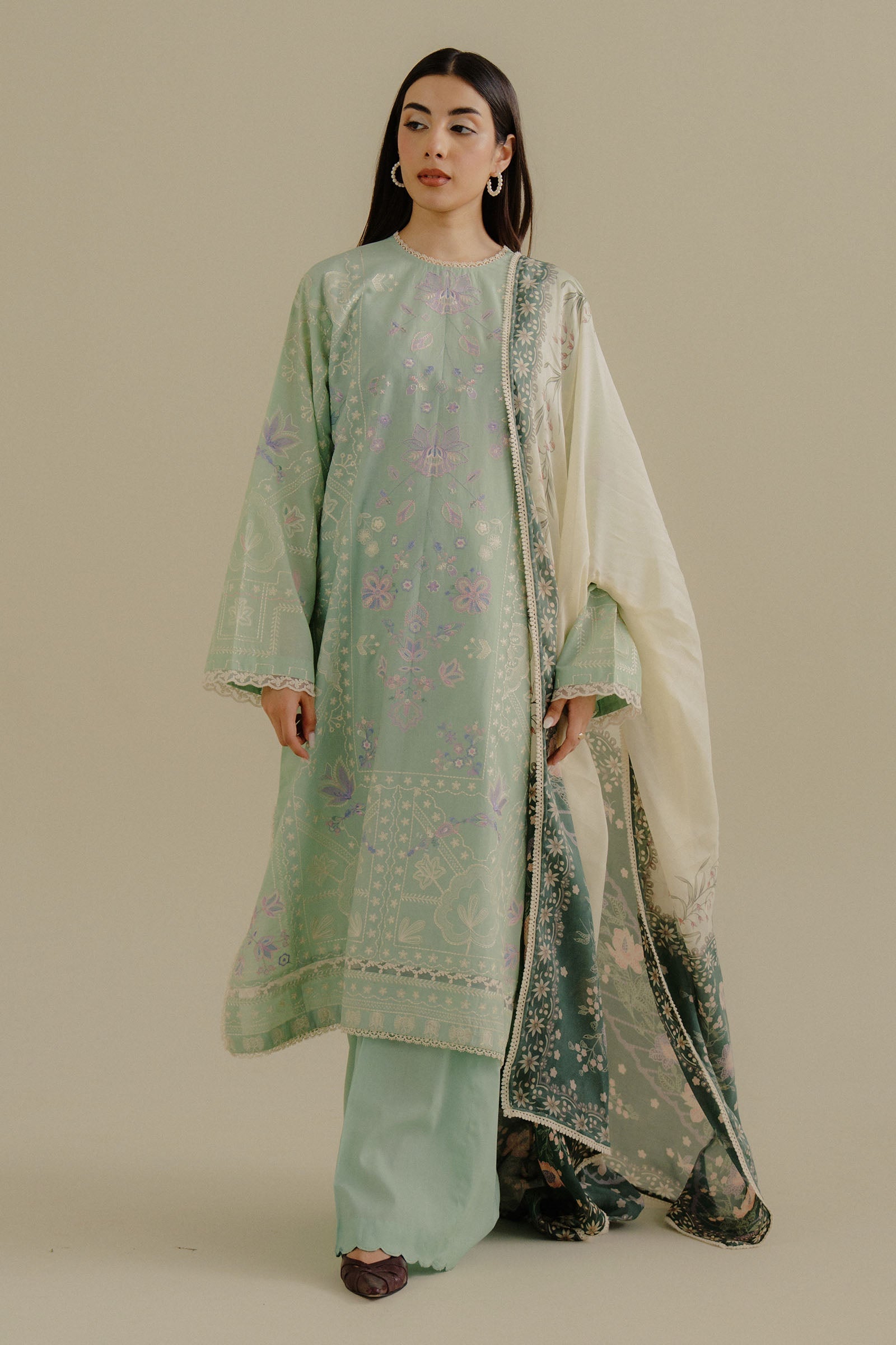 Zara Shahjahan | Coco Lawn 25 | Nyssa-10A - Official Zara Sahjahan stockist in UK - Sakeena London