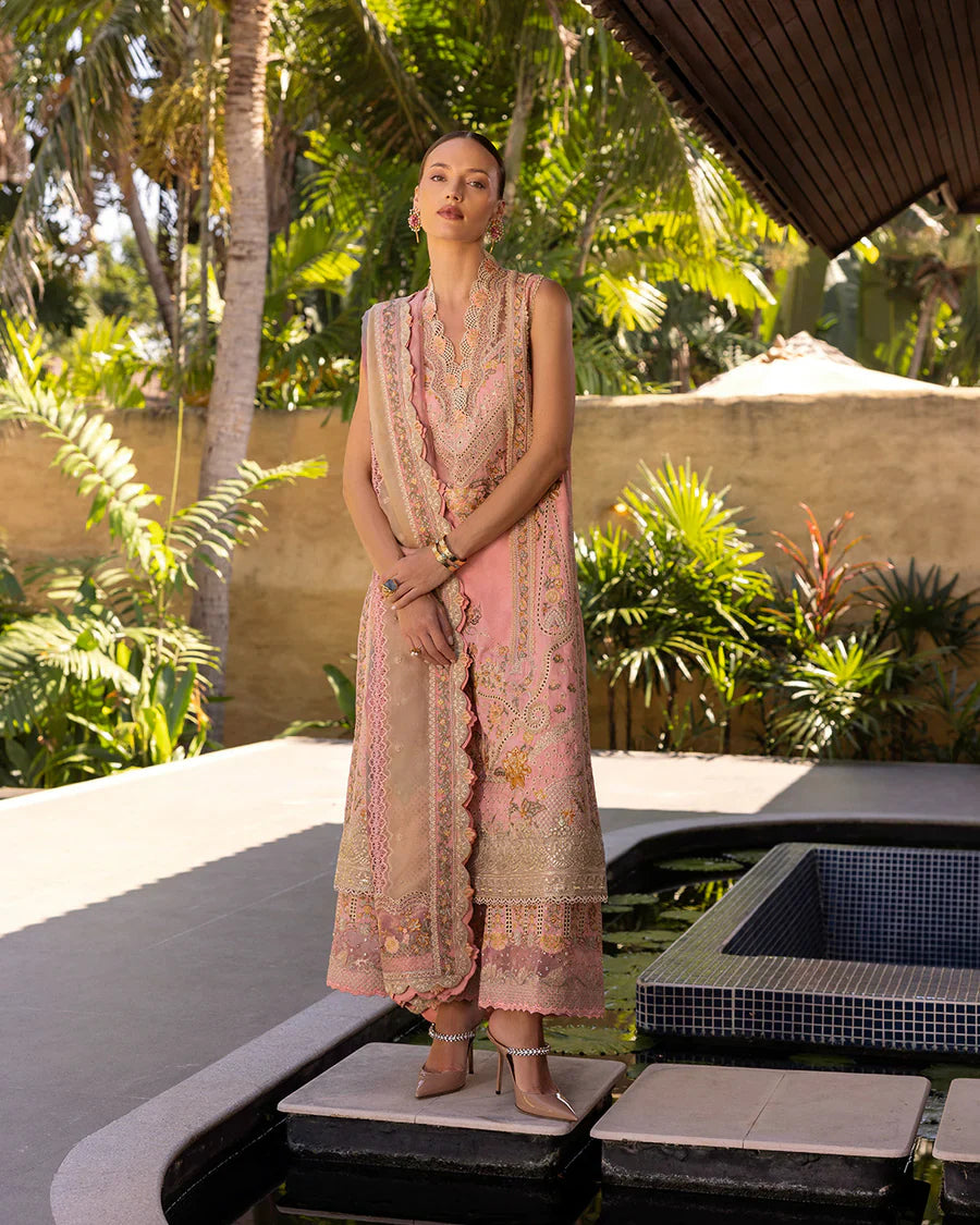 Faiza Saqlain | Luxury Lawn | Peony - Official Faiza Saqlain stockist in UK - Sakeena London