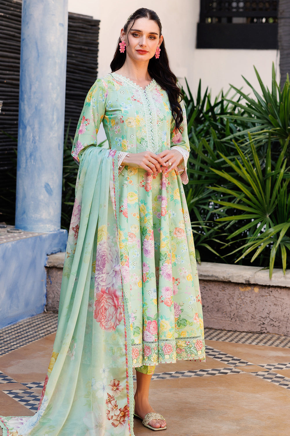 Farasha | Printed Essentials | Mint Dew - Official Farasha stockist in UK - Sakeena London