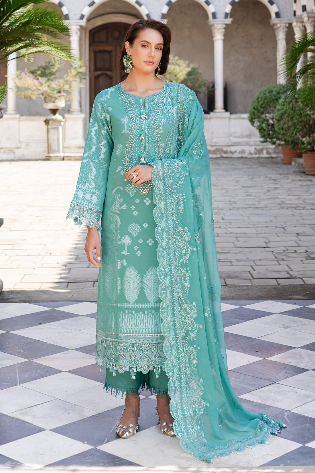 Nureh | Lawn Jacquard | NE-157 - Official Nureh stockist in UK - Sakeena London