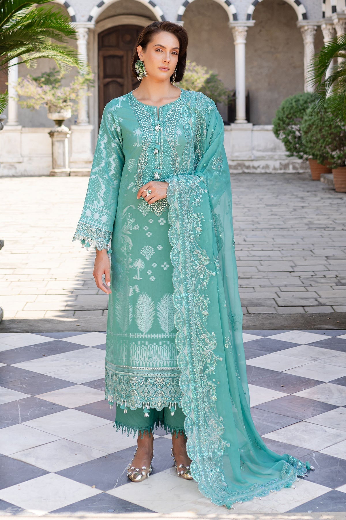 Nureh | Lawn Jacquard | NE-157 - Official Nureh stockist in UK - Sakeena London