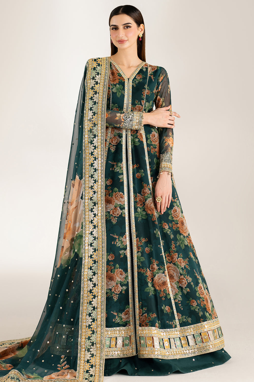 Farasha | Fiorella Formals | Teal Passion - Official Farasha stockist in UK - Sakeena London