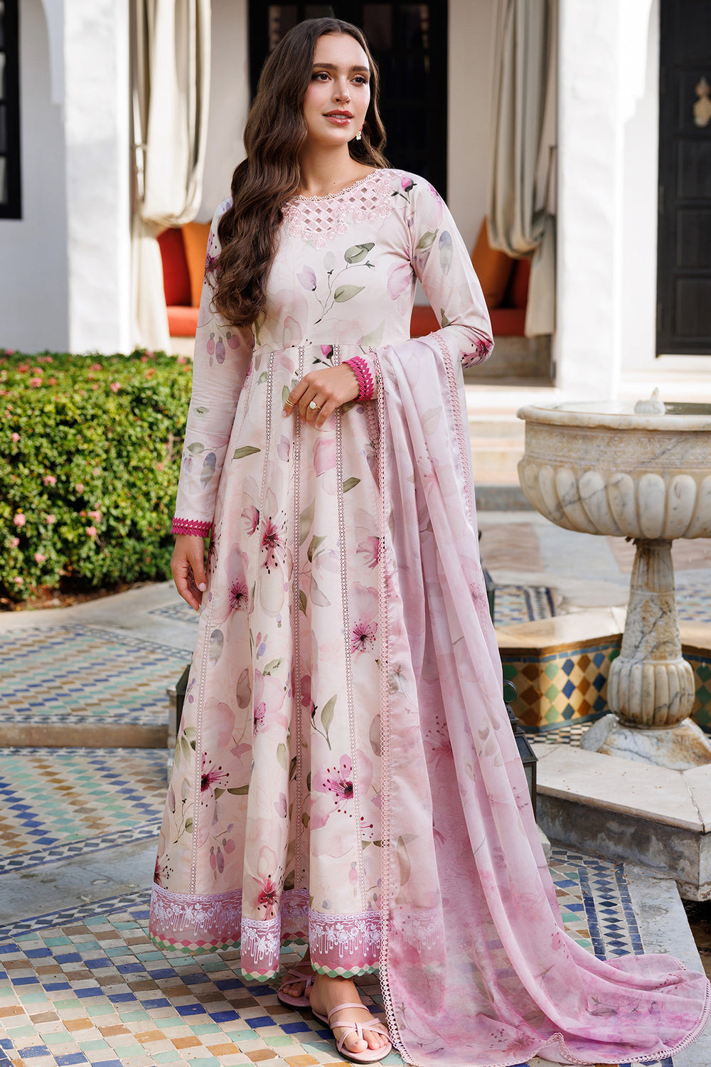 Farasha | Printed Essentials | Pink Bloom - Official Farasha stockist in UK - Sakeena London