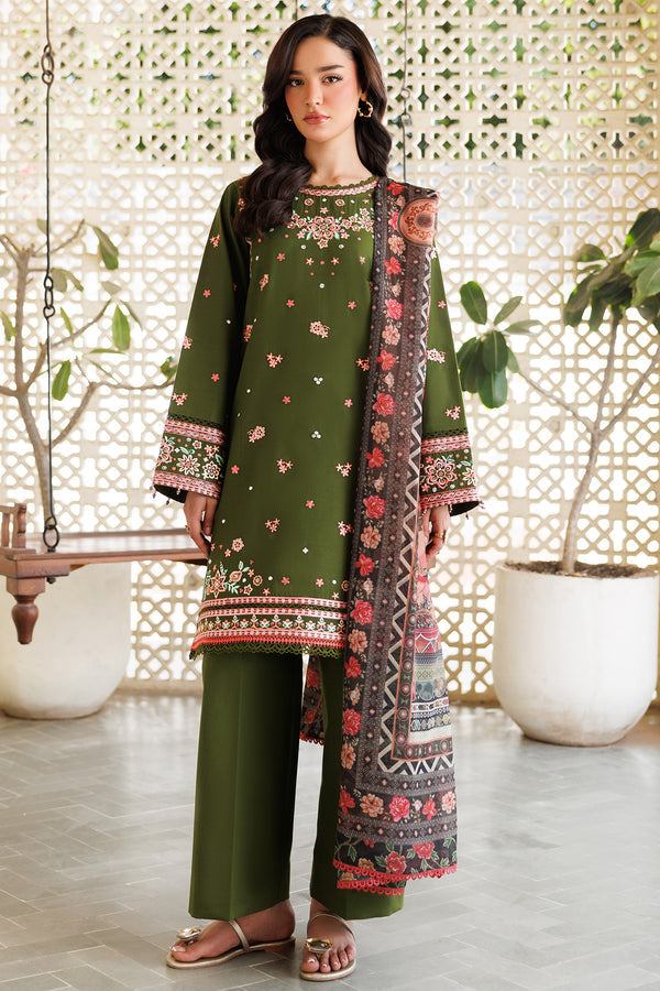 Farasha | Summer Weaves Embroidered Lawn | Olivine Dreams - Official Farasha stockist in UK - Sakeena London