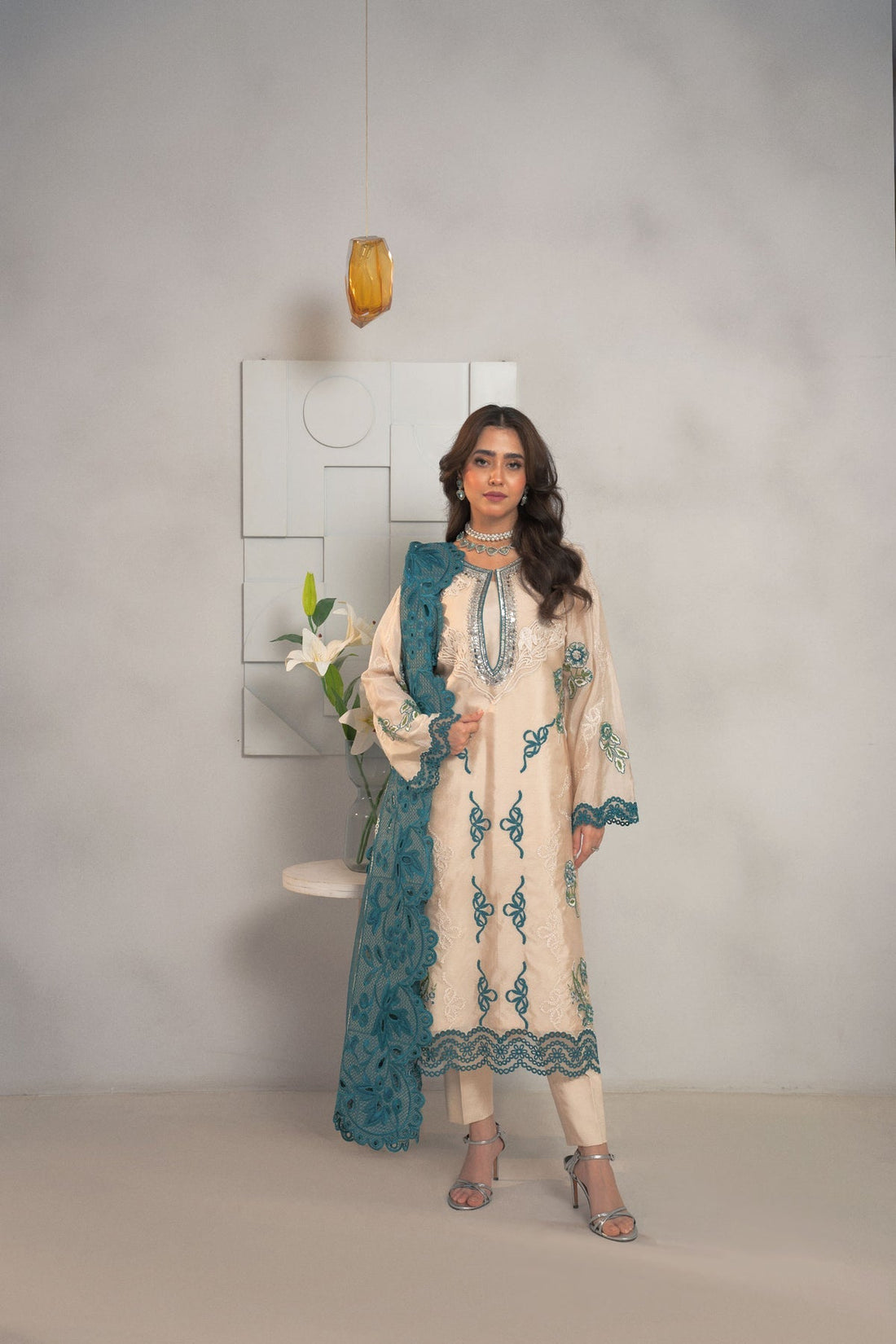 Fozia Khalid | Dilkash Festive Wear 25 | Rameen - Official Fozia Khalid stockist in UK - Sakeena London