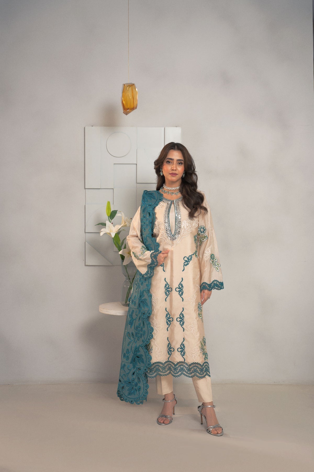 Fozia Khalid | Dilkash Festive Wear 25 | Rameen - Official Fozia Khalid stockist in UK - Sakeena London