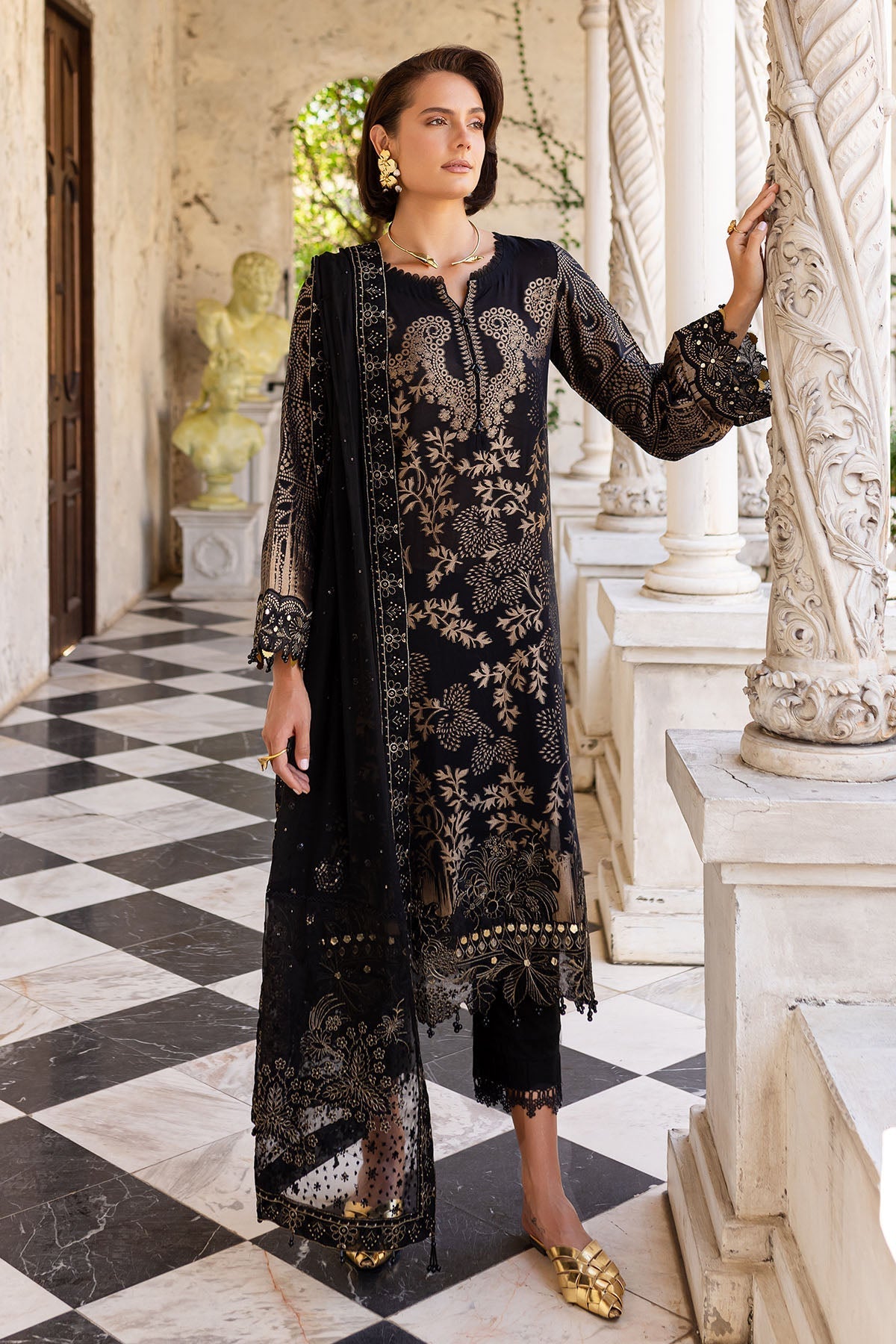Nureh | Lawn Jacquard | NE-156 - Official Nureh stockist in UK - Sakeena London