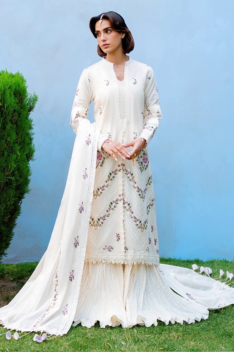 Cross Stitch | Eid Lawn Edit 25 | PETAL PARADISE - Official Cross Stitch stockist in UK - Sakeena London