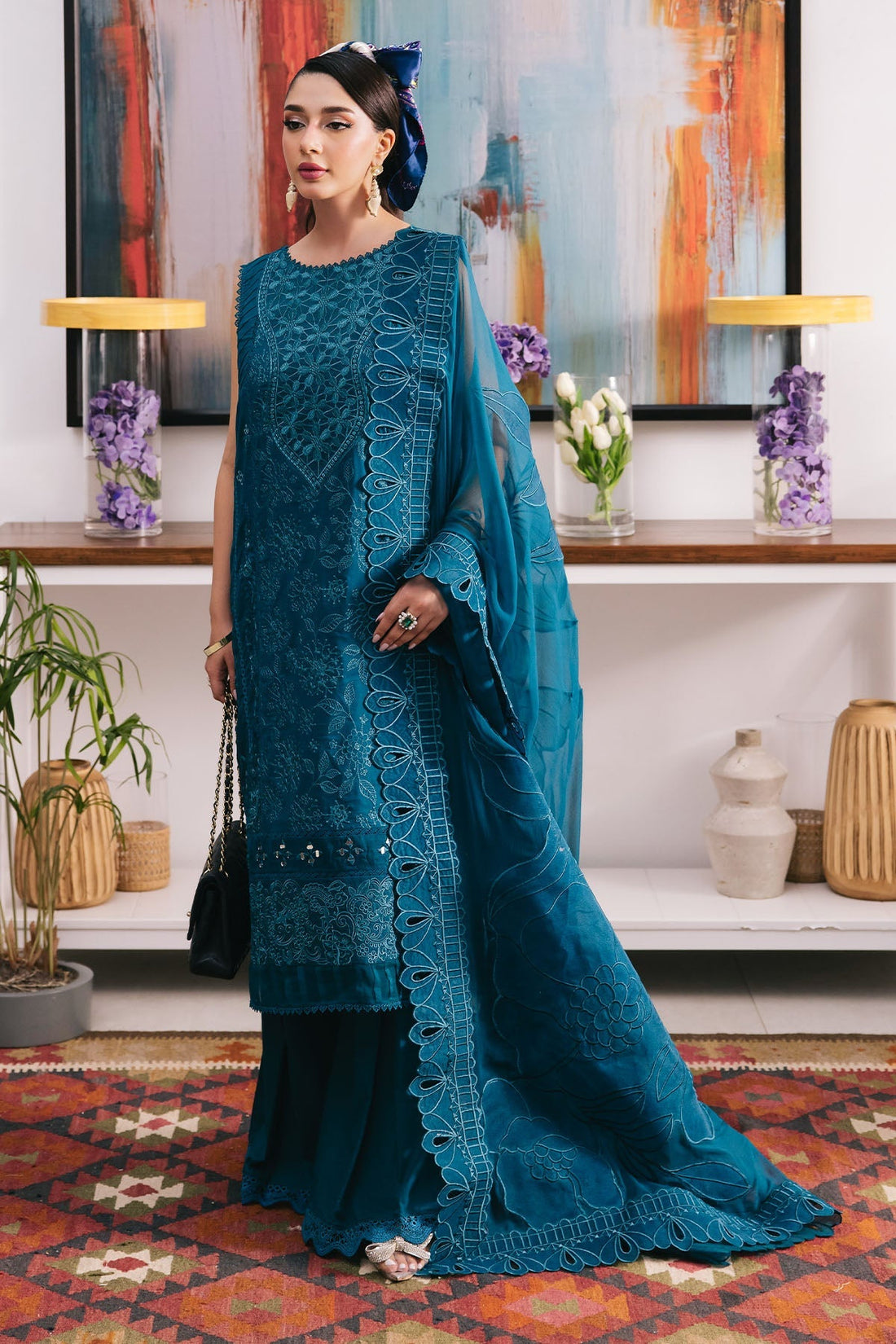 Nureh | Eid Escape Lawn | ZOEE NE-93 - Official Nureh stockist in UK - Sakeena London