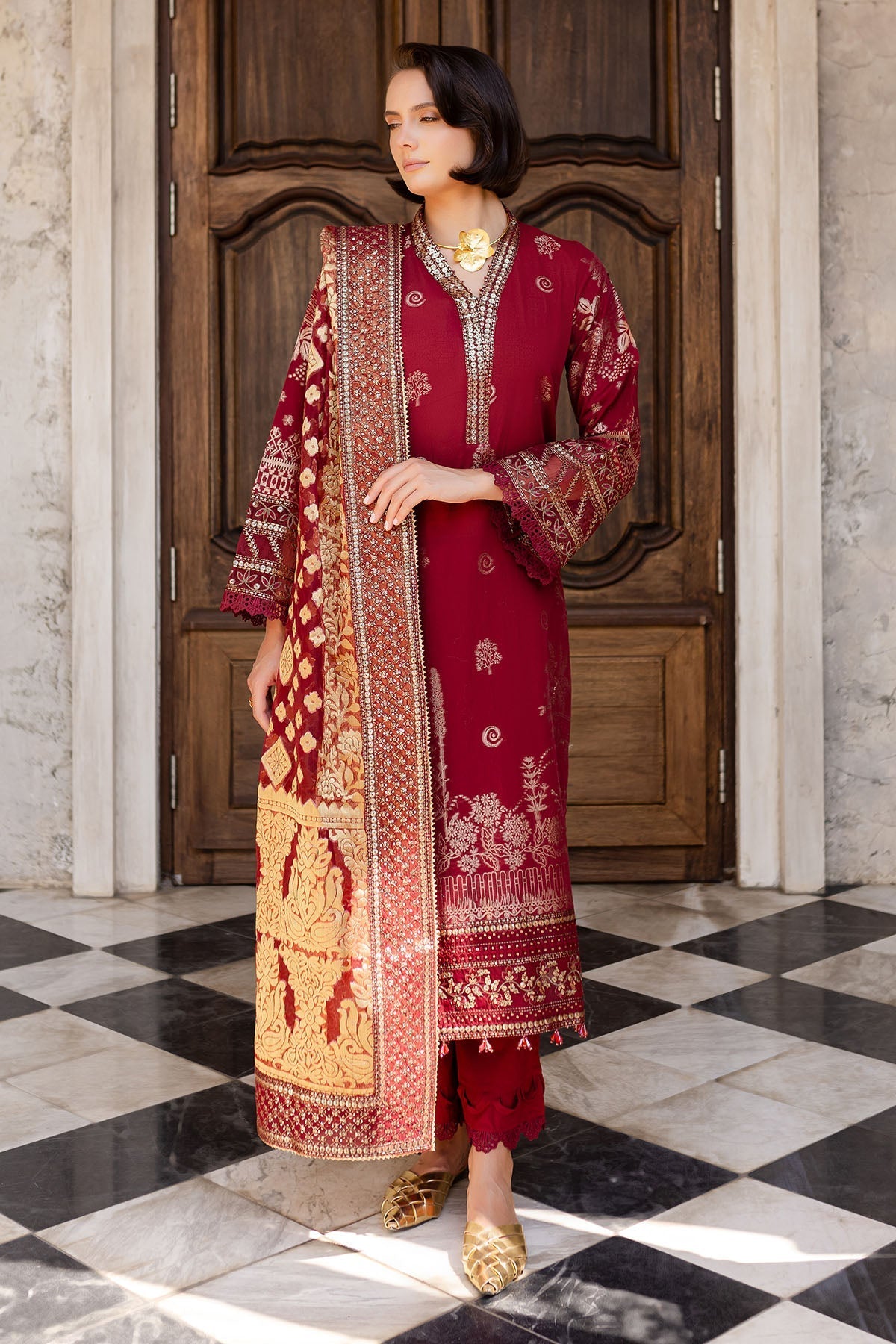 Nureh | Lawn Jacquard | NE-155 - Official Nureh stockist in UK - Sakeena London