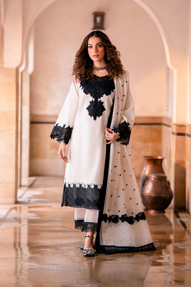 Fozia Khalid | Kahani Silk Luxury Dresses | Chandni - Official Fozia Khalid stockist in UK - Sakeena London