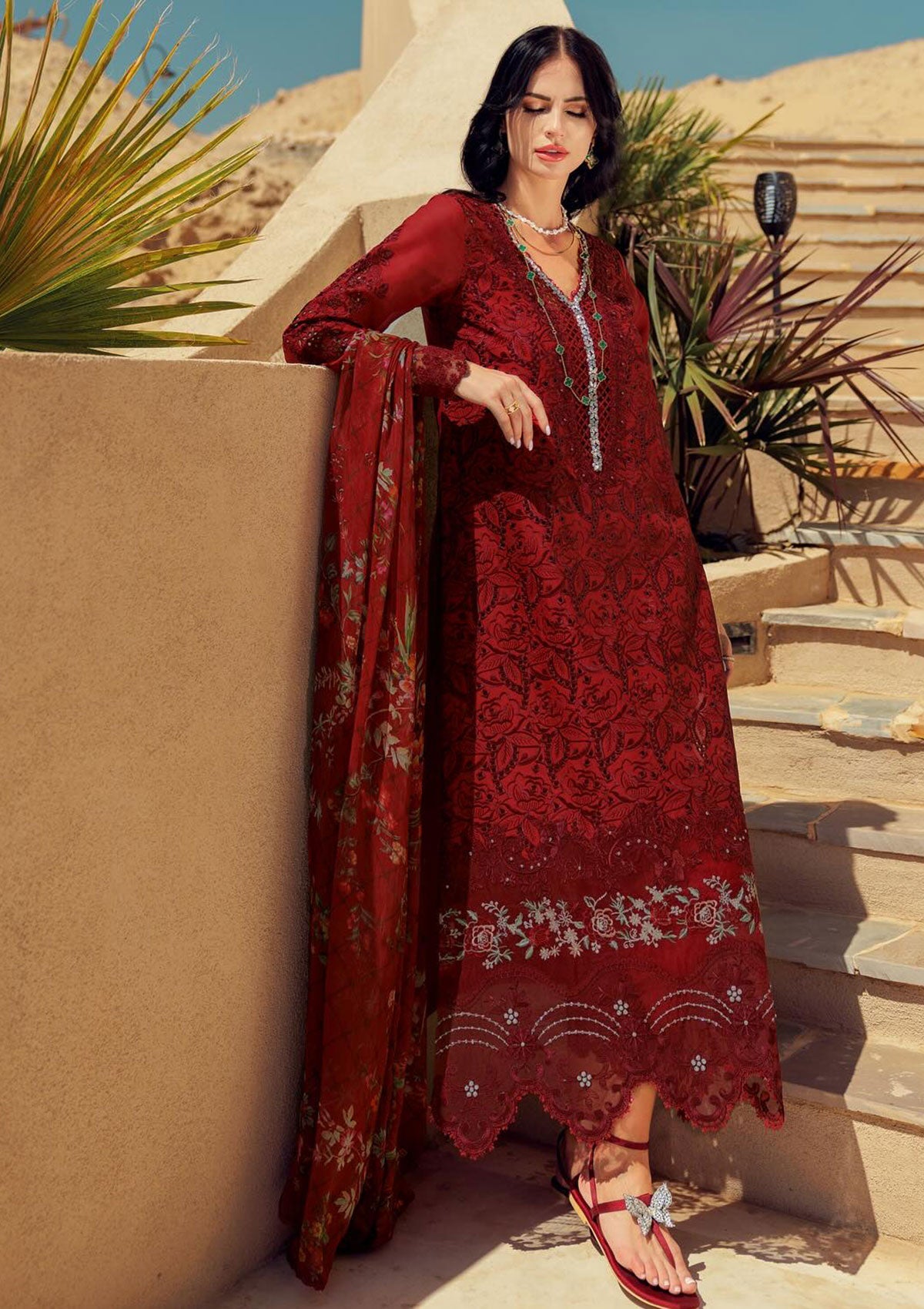 Lawn Collection - Noor by Saadia Asad - Eid Handwork LaserkariÃÂÃÂ Lawn - SL24#01