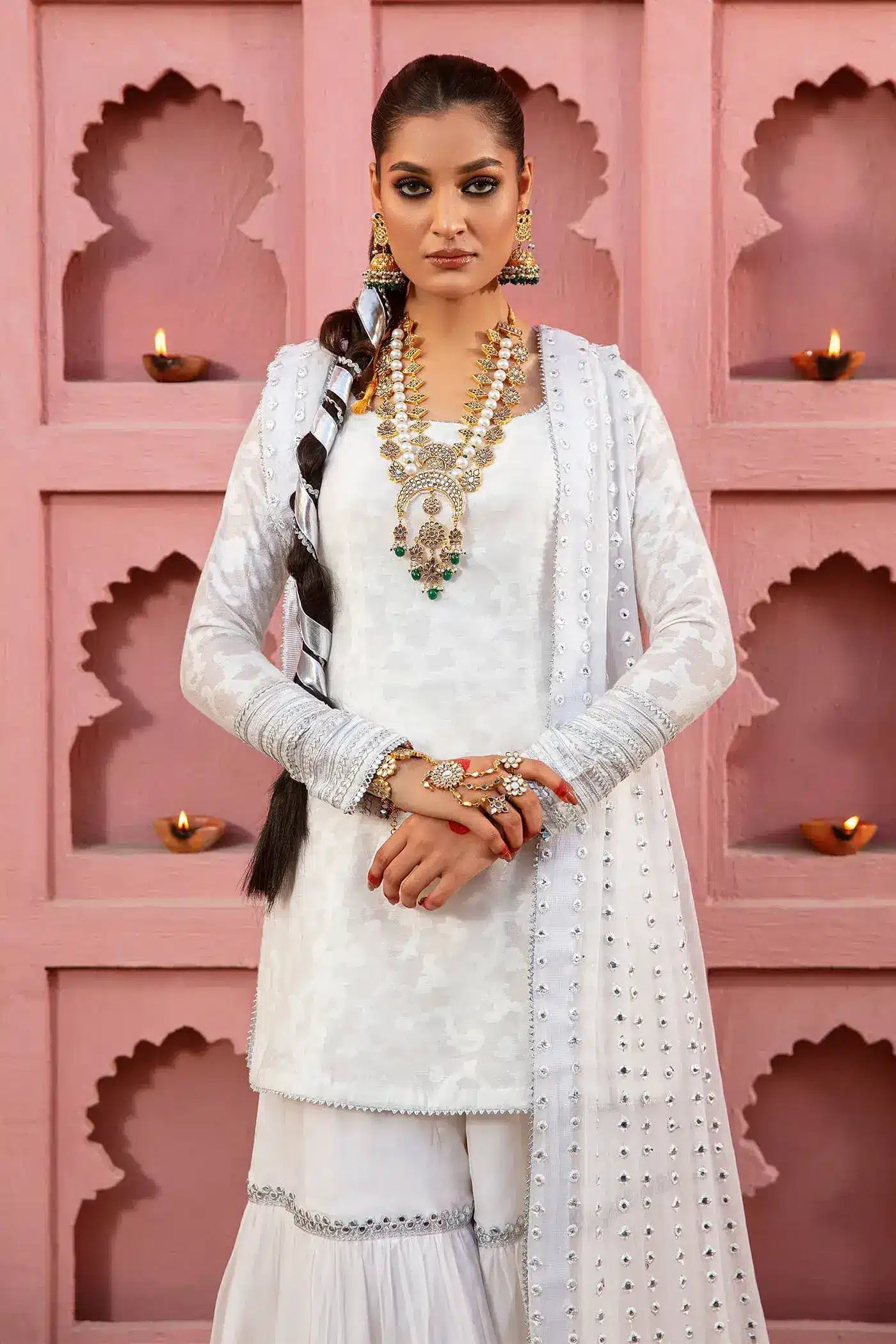 Nilofer Shahid | Nur e Subh Formals | Chandni - Official Nilofer Shahid stockist in UK - Sakeena London