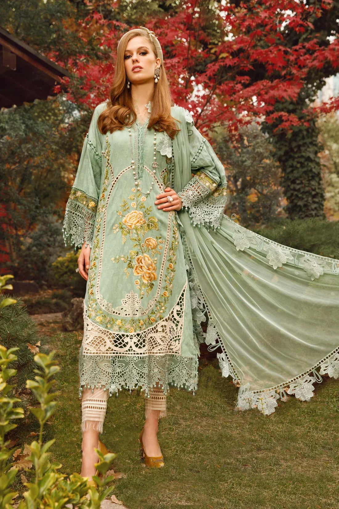 Maria B | Luxury Lawn | D-2302-B - Official Maria B stockist in UK - Sakeena London