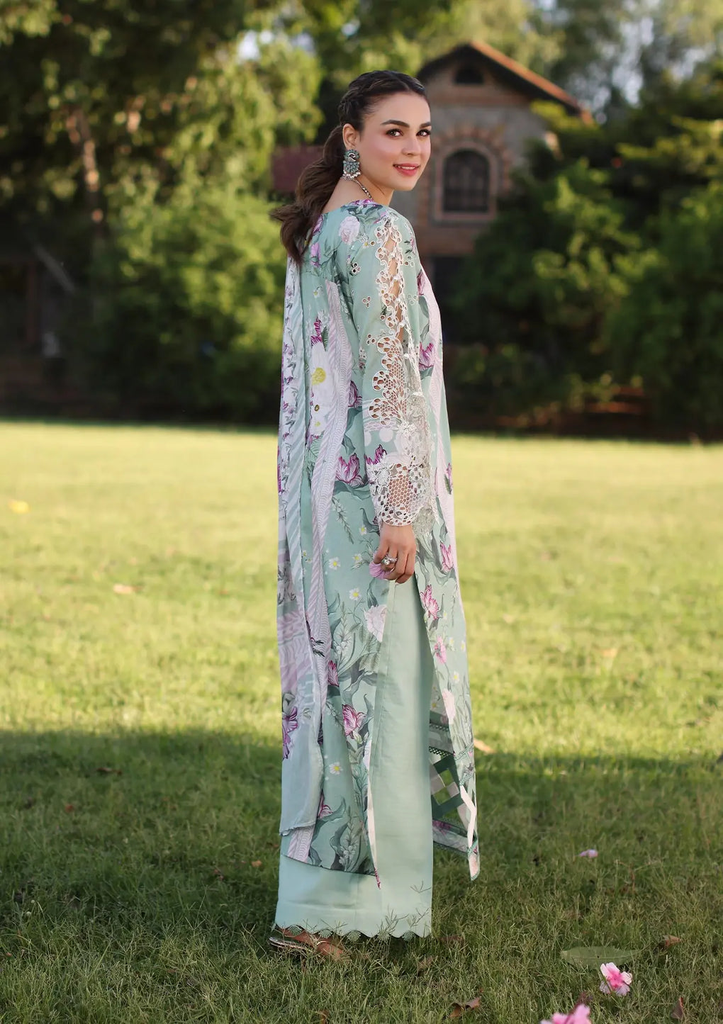 Elaf Premium | Prints Chikankari 24 | 05B CELESTIAL - Official Elaf Premium stockist in UK - Sakeena London
