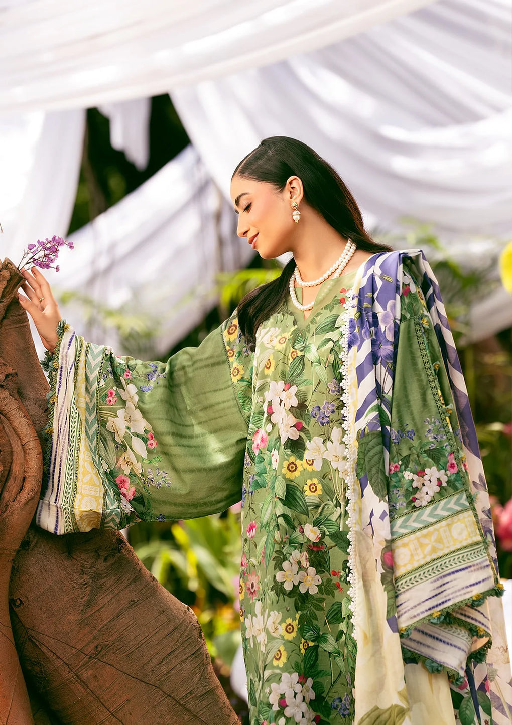 Elaf Premium | Prints 25 | EPS-1B GREEN EDEN - Official Elaf Premium stockist in UK - Sakeena London