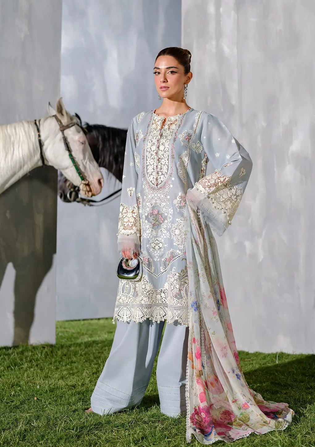 Elaf Premium | Luxury Lawn 25 | ELH-7B ISSABEL - Official Elaf Premium stockist in UK - Sakeena London