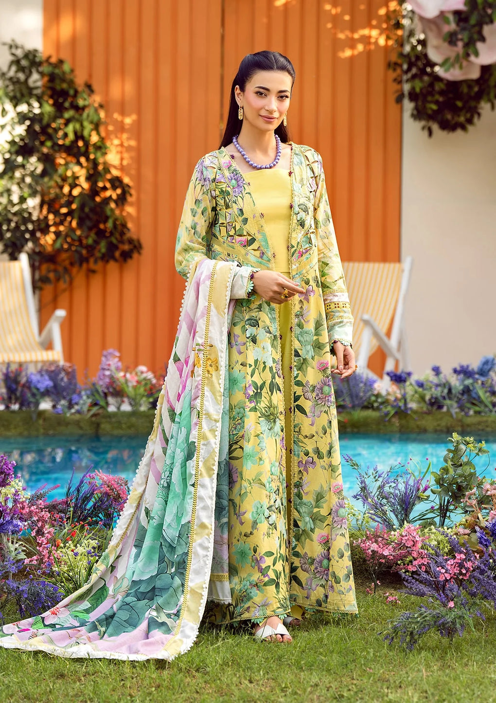 Elaf Premium | Prints 25 | EPS-7A DAISY FIELDS - Official Elaf Premium stockist in UK - Sakeena London