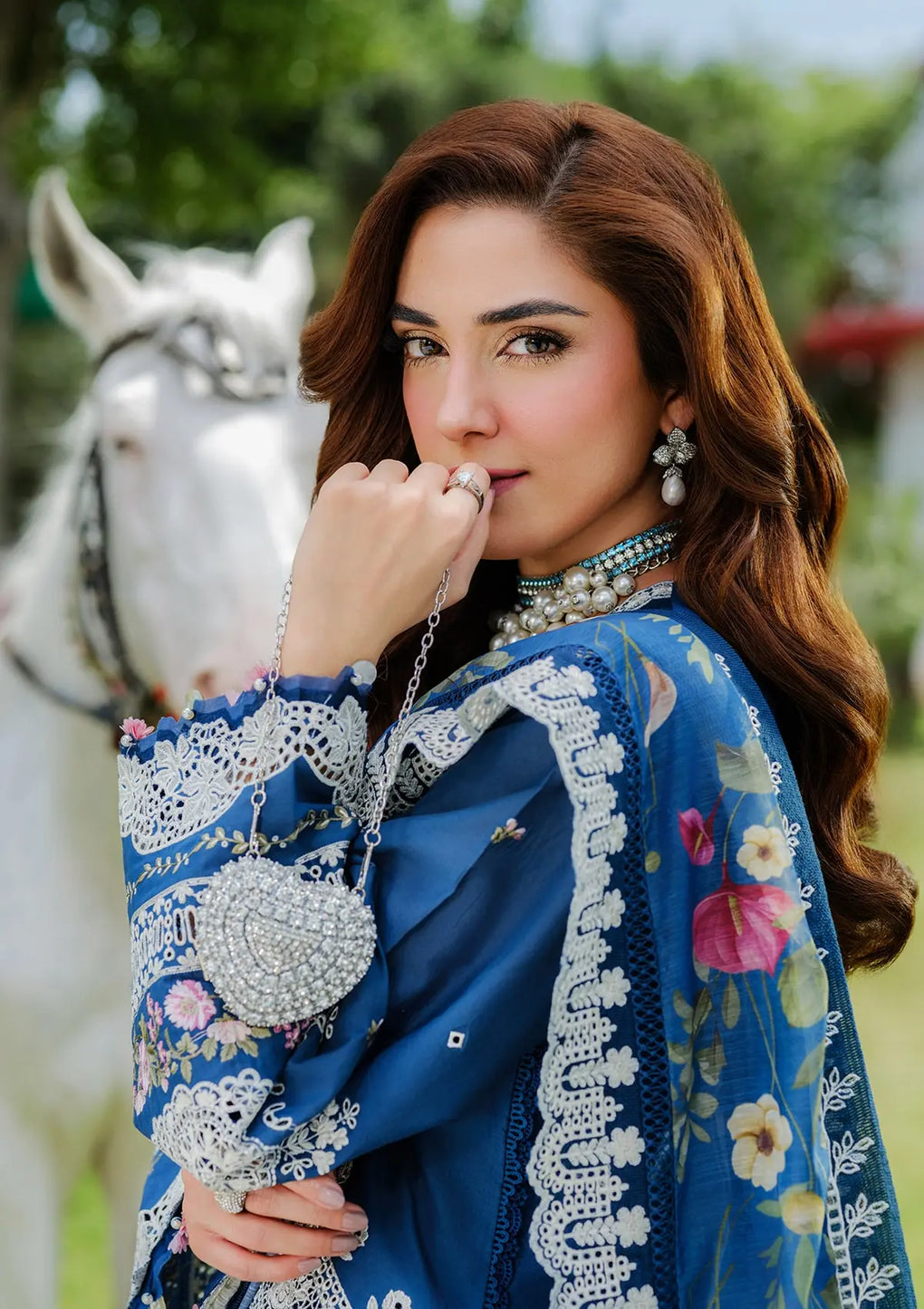 Elaf Premium | Luxury Lawn 25 | ELH-2A ZIVA - Official Elaf Premium stockist in UK - Sakeena London