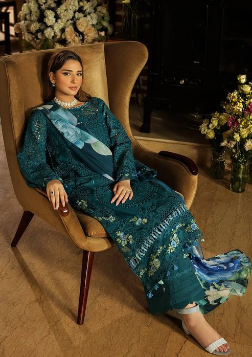 Kahf Premium | Luxury Lawn 25 | KLR-06 Whimsy - Official Kahf Premium stockist in UK - Sakeena London