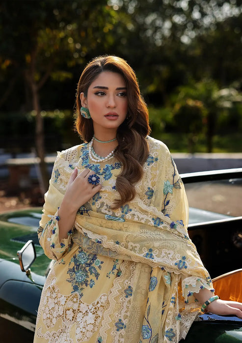 Kahf Premium | Luxury Lawn 25 | KLR-03 Sasha - Official Kahf Premium stockist in UK - Sakeena London