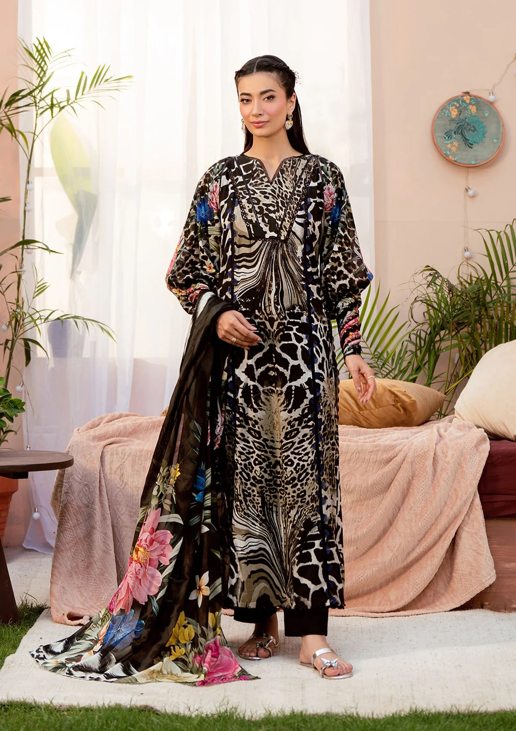 Elaf Premium | Prints 25 | EPS-4B NOIR ESSENCE - Official Elaf Premium stockist in UK - Sakeena London