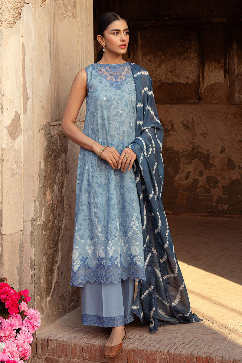 Cross Stitch | Premium Lawn 24 | BLUE SAND - Official Cross Stitch stockist in UK - Sakeena London