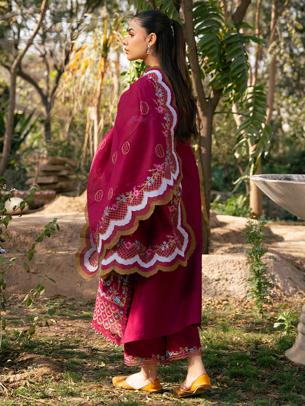 Bin Ilyas | Hazel Printed Lawn 25 | 2078 - A - Official Bin Ilyas stockist in UK - Sakeena London