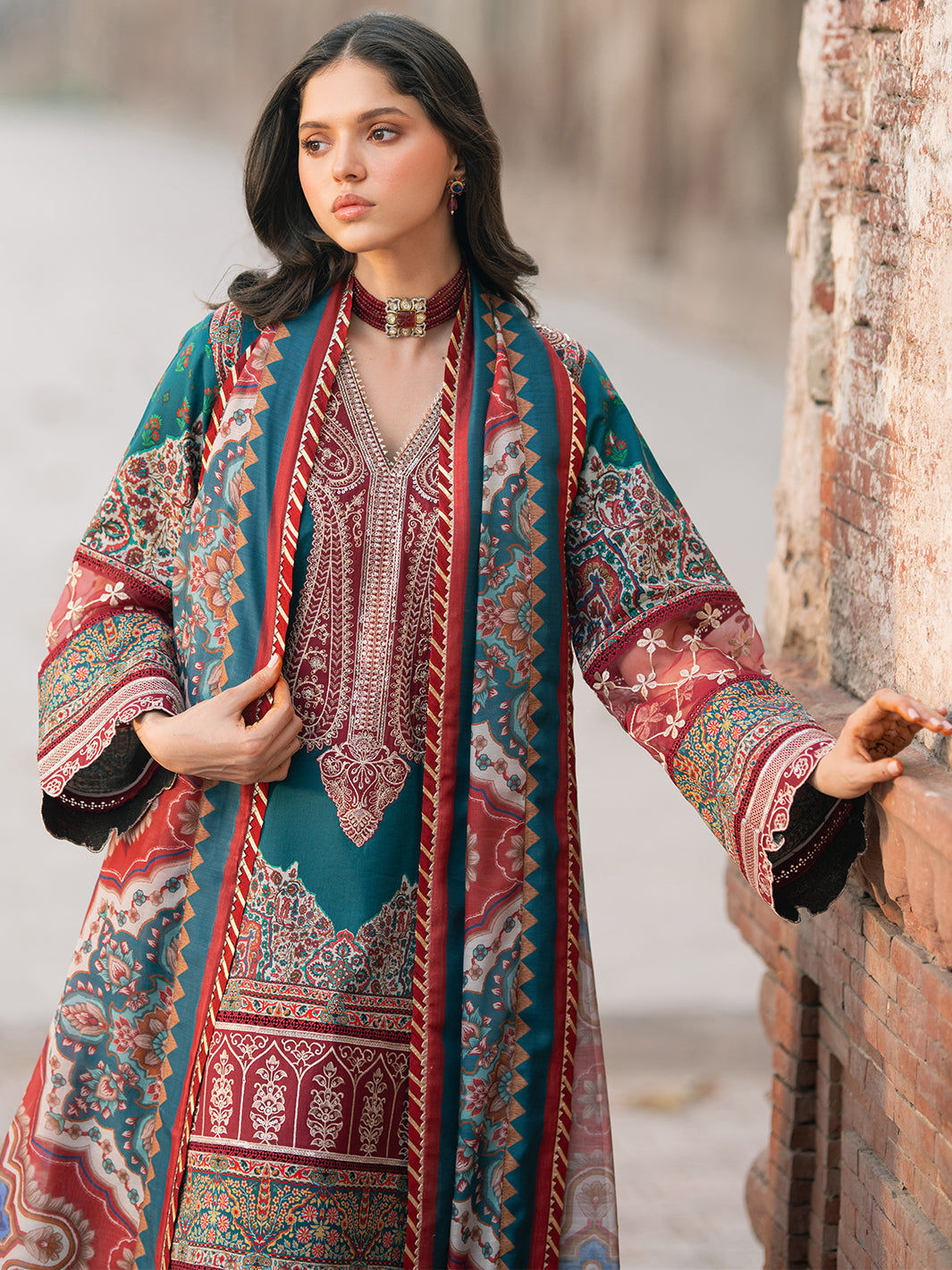 Bin Ilyas | Naqsh Naaz Luxury Lawn 25 | 2083 - B - Official Bin Ilyas stockist in UK - Sakeena London