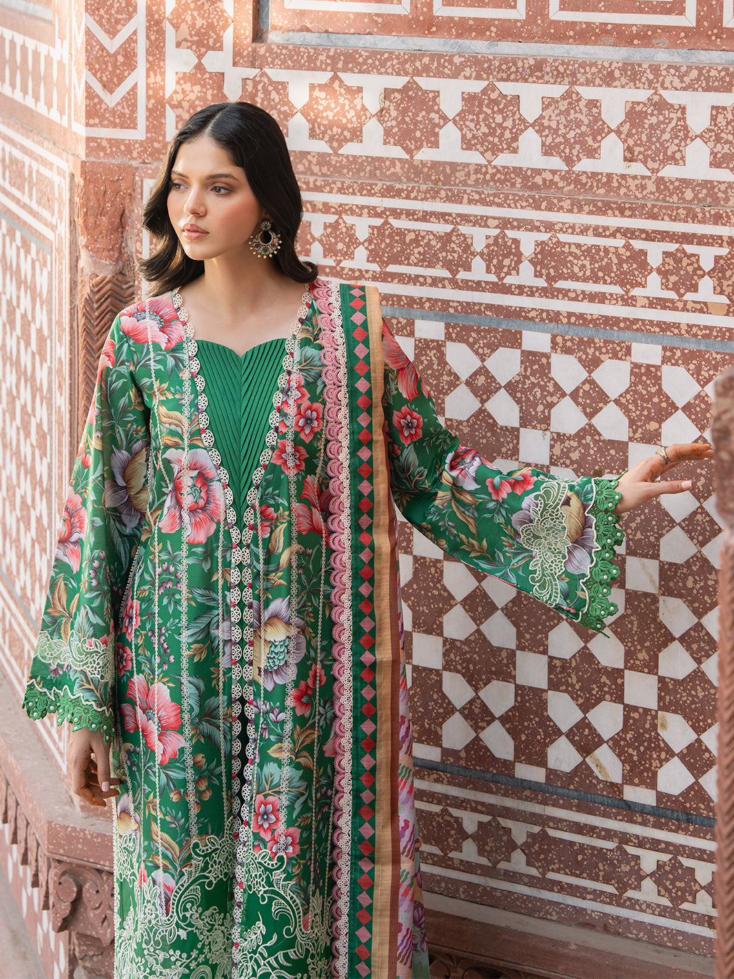 Bin Ilyas | Naqsh Naaz Luxury Lawn 25 | 2085 - D - Official Bin Ilyas stockist in UK - Sakeena London